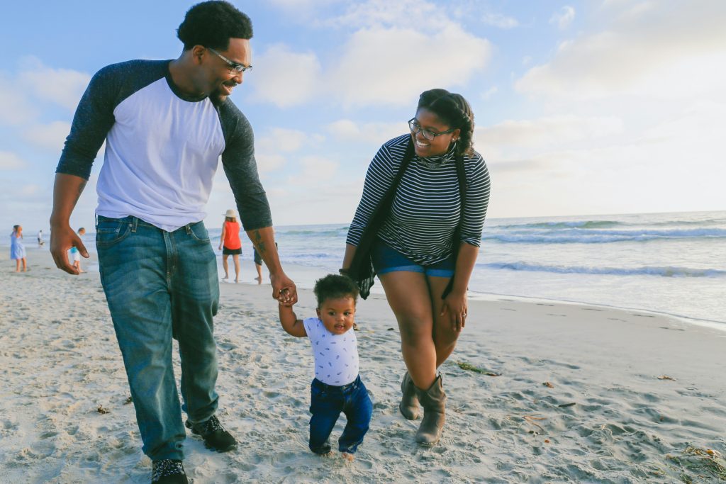 Happy family on vacations